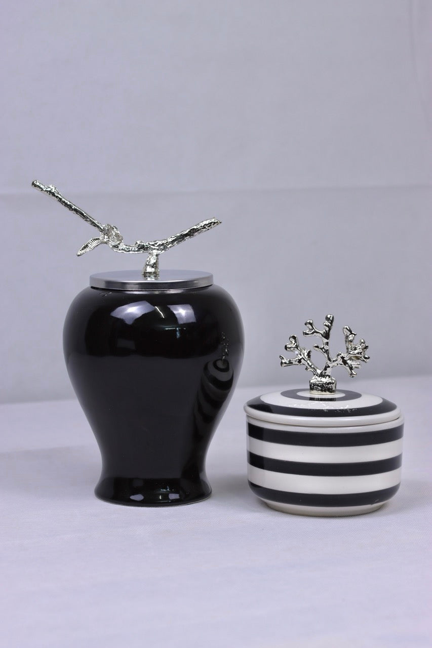Nature Icons Duo - Midnight Black (Silver)