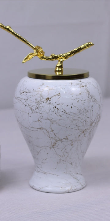 Nature Icons - White Marble (Gold)