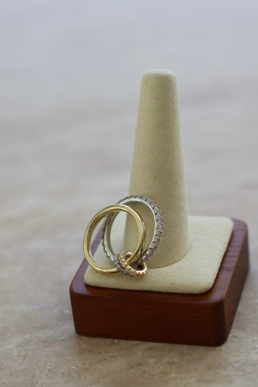 Trinity Spark - Edelstahl Ring mit Zirkonia 
