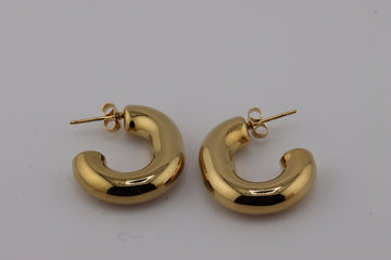 Golden Elegance Hoops